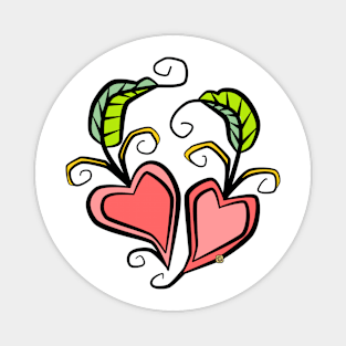 Garden Hearts Magnet